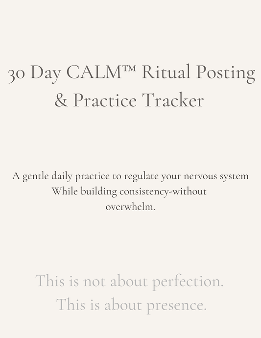 30 Day Calm Nights Ritual Tracker