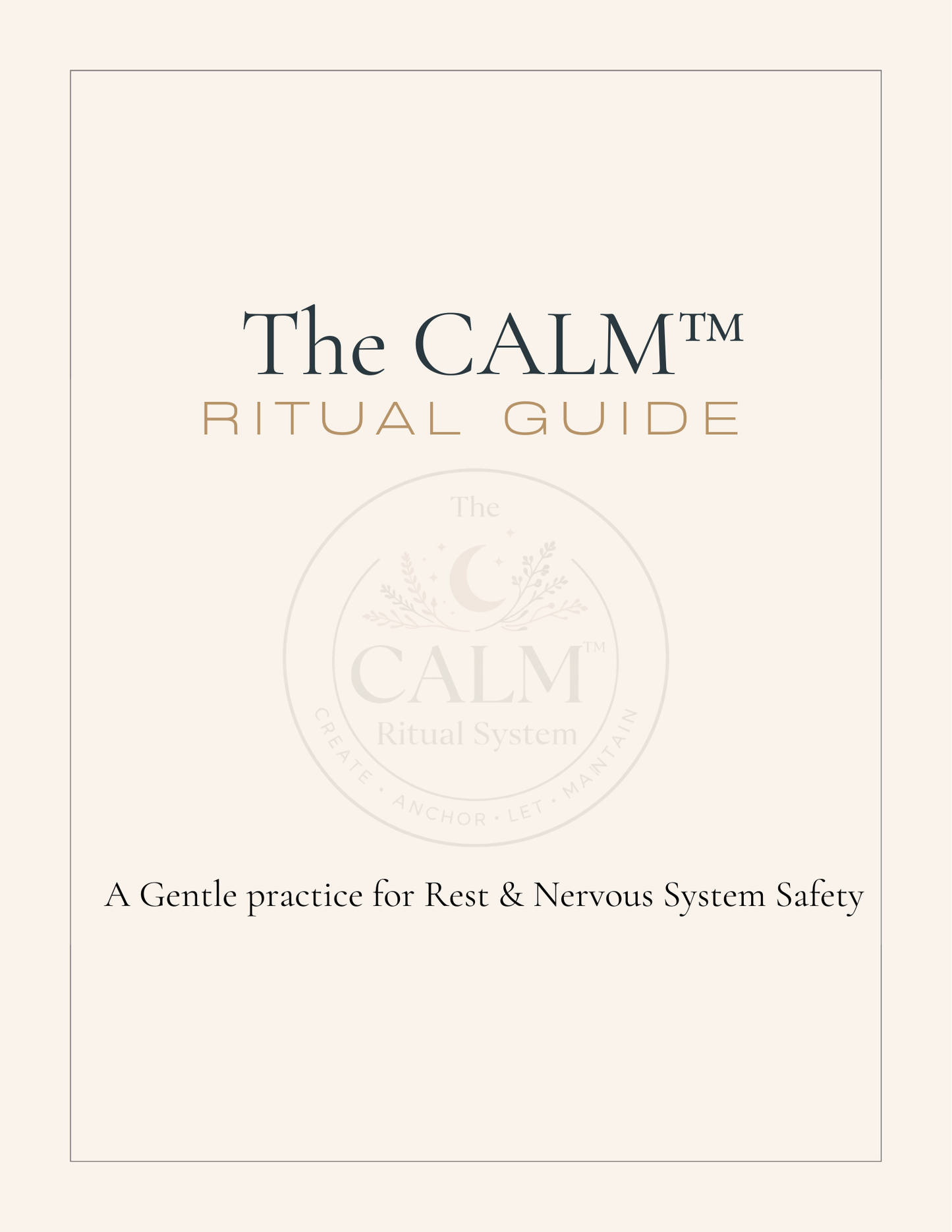 Evening Ritual Guide PDF